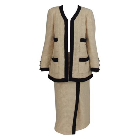 chanel wool suit
